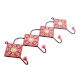 Red Ceramic Floral Tiles Hooks Online